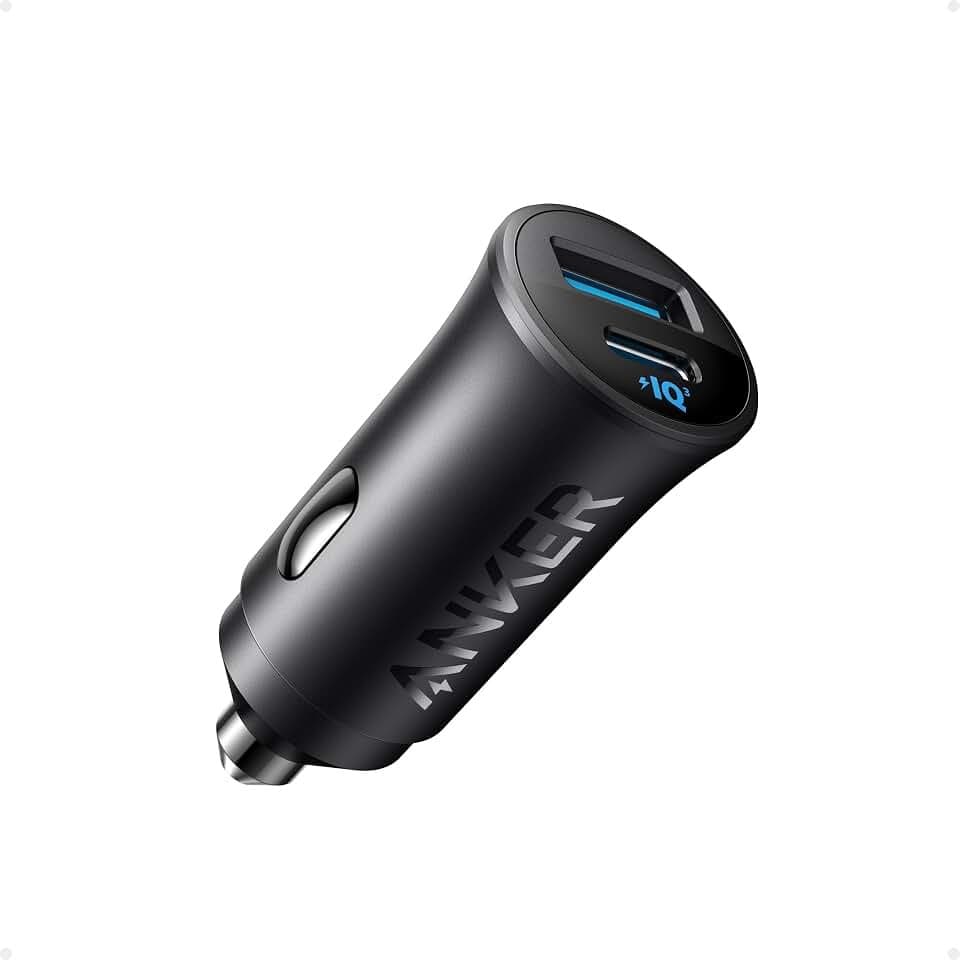 Car Charger USB-C 30W 2-Port - Black thumbnail 1
